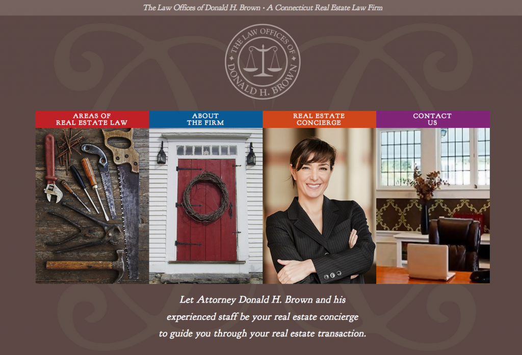 lawyer website for Brown Real Estate Law
